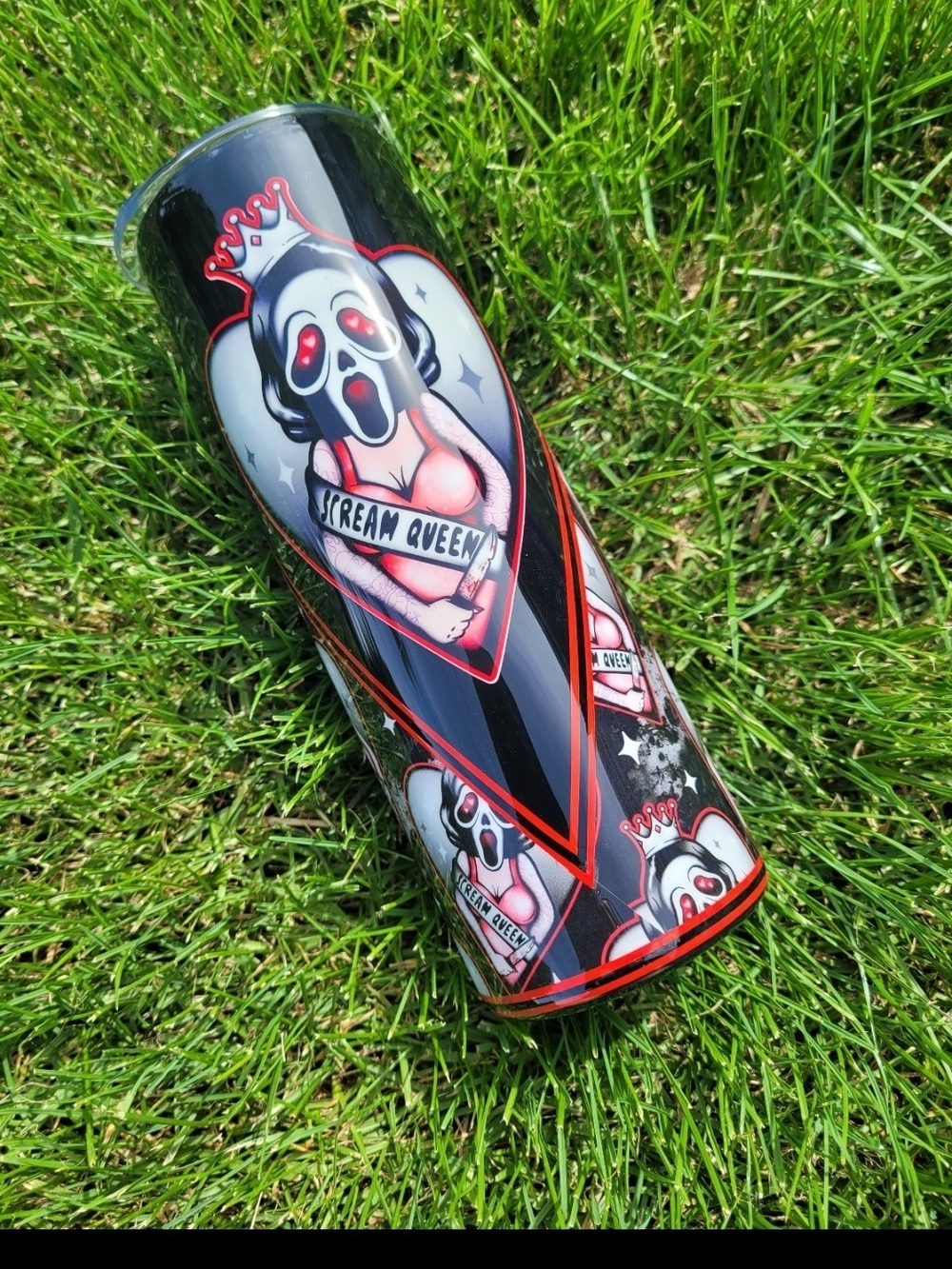 Scream Queen Black & Red Graphic Tumbler